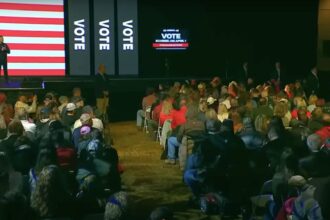 At a Wisconsin townhall, a pastor’s heartfelt prayer for Elon Musk’s protection moved the crowd, blending faith and politics in a charged moment before the state’s Supreme Court election. Read more at ThriveNews.co.