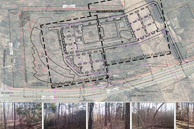 Images of site plans to rezone and build in Chatham County, N.C.