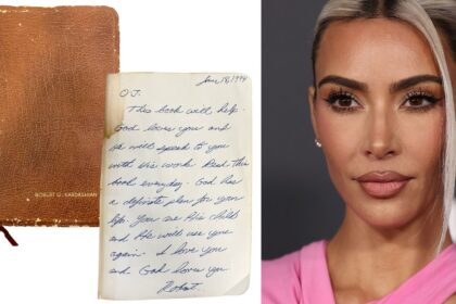 Kim Kardashian’s $15,000 bid for a Bible signed by her late father, Robert Kardashian, was rejected by OJ Simpson’s estate. The item sold for $80,276 at auction. Read more.