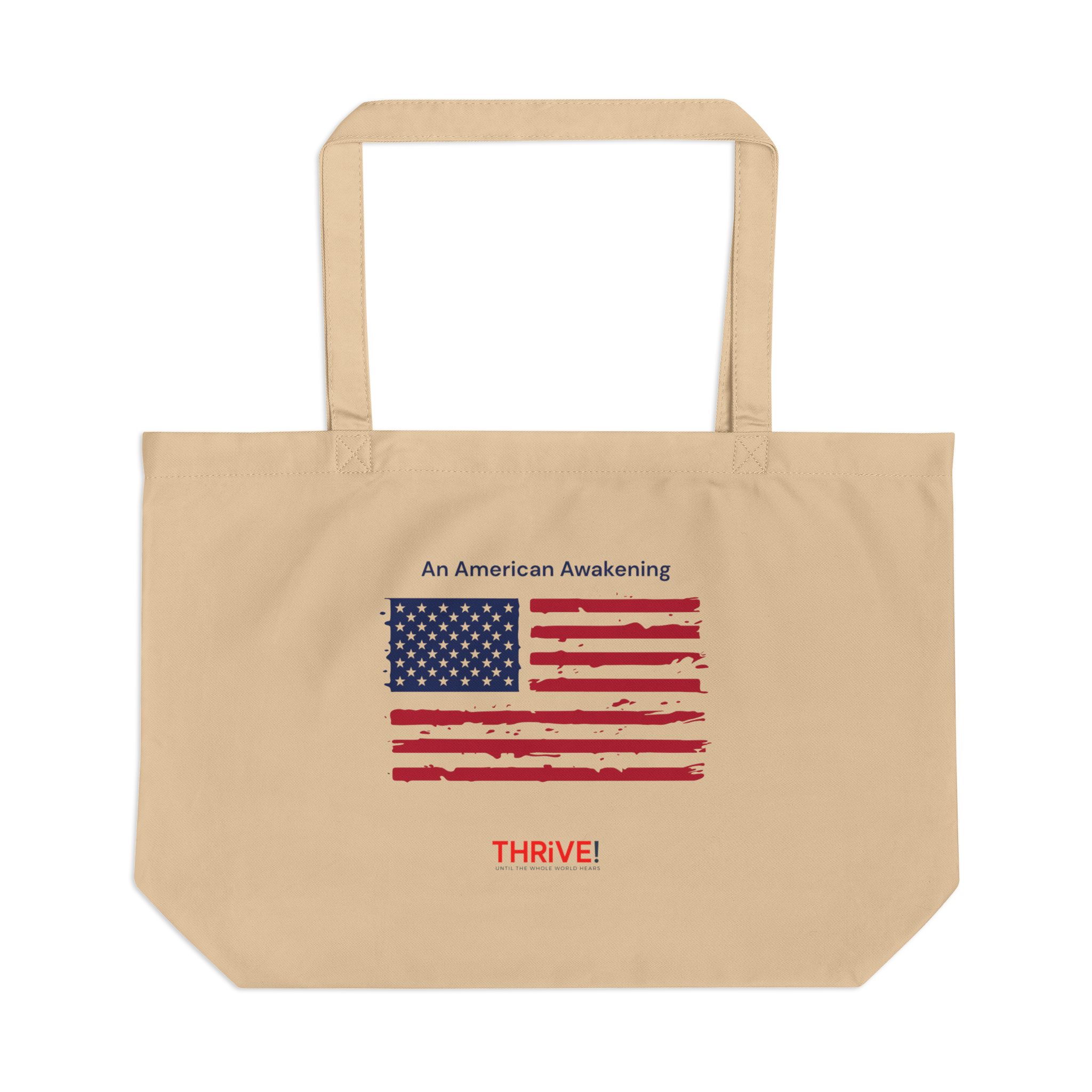 🇺🇸 An American Awakening – Organic Cotton Tote Bag