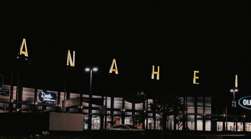 File photo of an Anaheim shopping district; illustrative city scene, not City Hall