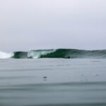 Breaking ocean waves along the Southern California coast