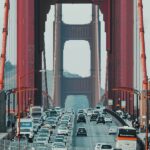 Cars traveling on a highway under new federal fuel economy standards