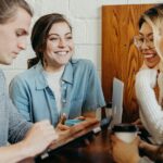 College-age students in conversation as a national survey examines campus free speech