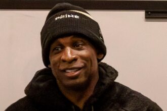 Colorado head football coach Deion Sanders in Boulder