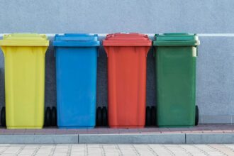 Commercial trash bins