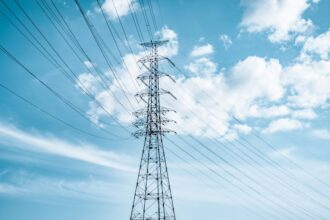 Electric transmission infrastructure illustrating Anaheim utility debt refinancing