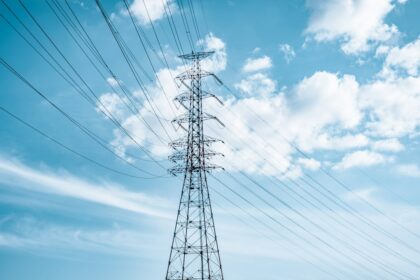 Electric transmission infrastructure illustrating Anaheim utility debt refinancing