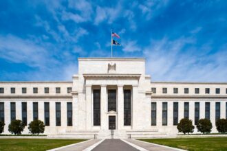 Front entrance of the Federal Reserve’s Eccles Building in Washington, D.C.
