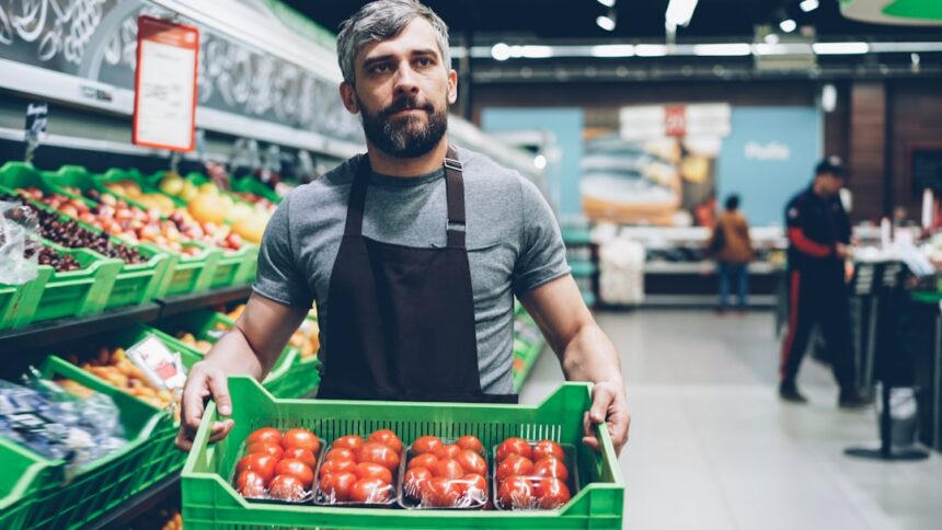 Grocery store worker illustrating wage and rest-break claims involving Mother's Market