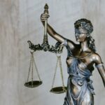 Lady Justice representing North Dakota Supreme Court ruling