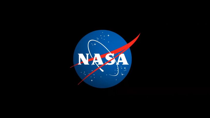 NASA insignia against a star-filled space background