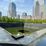 New York City skyline near the September 11 Memorial