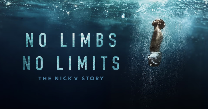 No Limbs No Limits: The Nick V Story official promotional artwork featuring Nick Vujicic