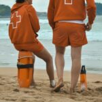 Ocean lifeguard on the beach