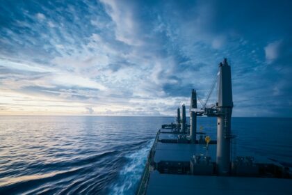 Oil tanker traveling at sea as energy markets react to Iran negotiations