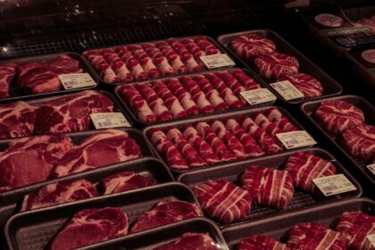 Packaged raw meat representing a nationwide meat recall