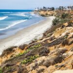 Southern California coastline and beach