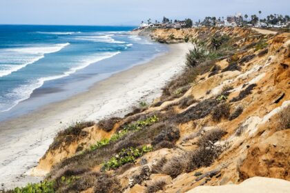Southern California coastline and beach