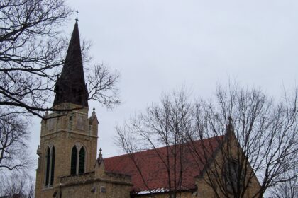 Stone Gothic Revival building now occupied by Cities Church in St. Paul, Minnesota.