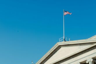 U.S. government building representing Treasury and financial markets