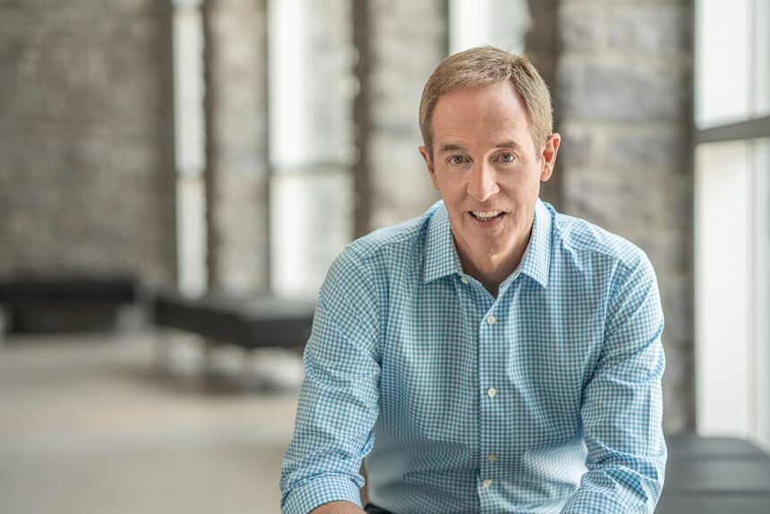 Andy Stanley smiling in an archival portrait.