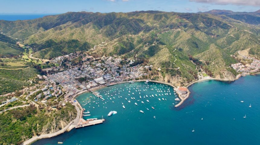 File photo of Avalon harbor on Catalina Island; not the crash scene
