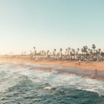 File photograph of the Newport Beach coastline; not current flood conditions.