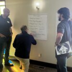 First Baptist Church Wagoner staff assess missionary support at the Sending Church Lab. IMB photo.