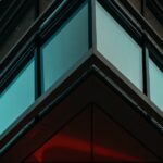 Illuminated Nike sign on a building