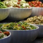 Illustrative bowls of buffet food; not the planned Fountain Valley Souplantation restaurant.