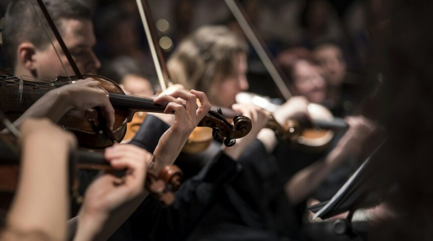 Illustrative orchestra photograph; not the Concordia orchestra or campus