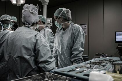 Medical professionals working together