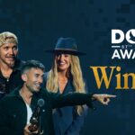Official Gospel Music Association graphic announcing the 57th annual Dove Awards winners.