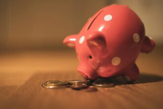 Piggy bank illustrating savings
