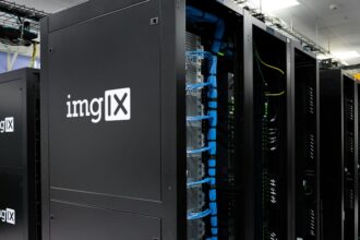 Server equipment; illustrative photograph, not an Amazon facility